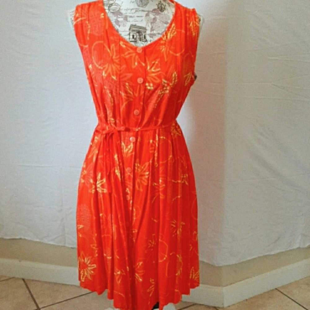 Blue Ginger Hawaiian Designs Dress, M